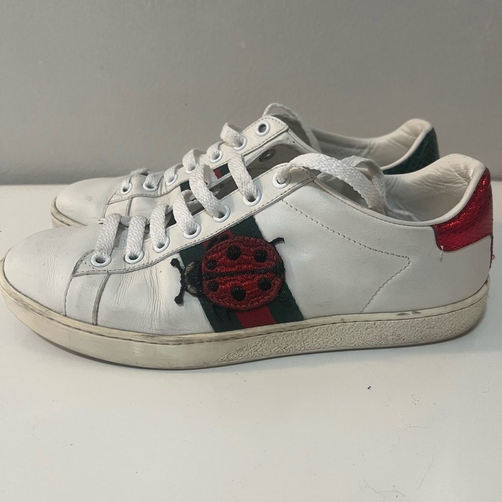 Women’s GUCCI ACE sneakers pineapple/ladybug. SIZE 37.